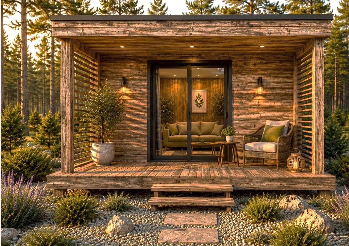 Forest Horizon 300, Forest Horizon Thermowood prémium fa kerti ház garden office és vendégház funkcióval