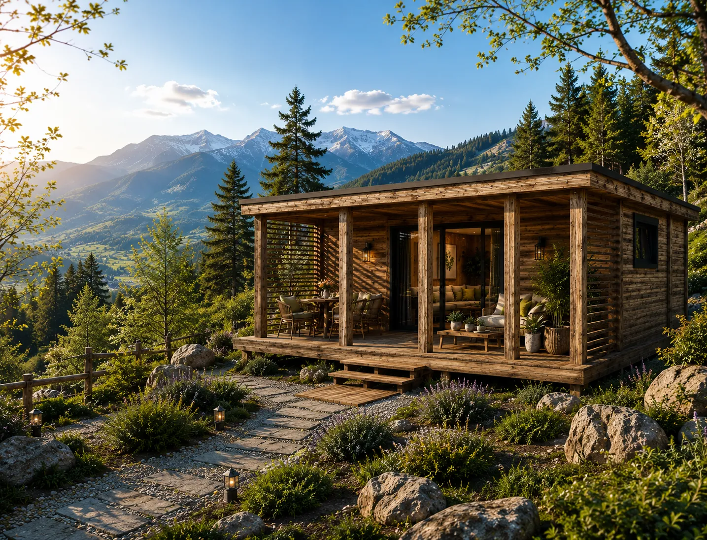 Forest Horizon Thermowood prémium fa kerti ház garden office és vendégház funkcióval