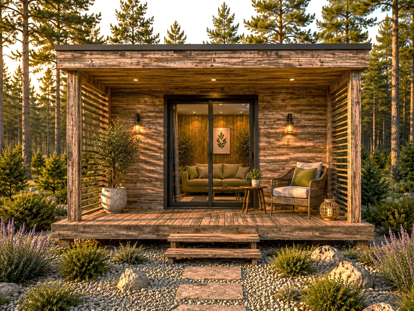Forest Horizon Thermowood prémium fa kerti ház garden office és vendégház funkcióval
