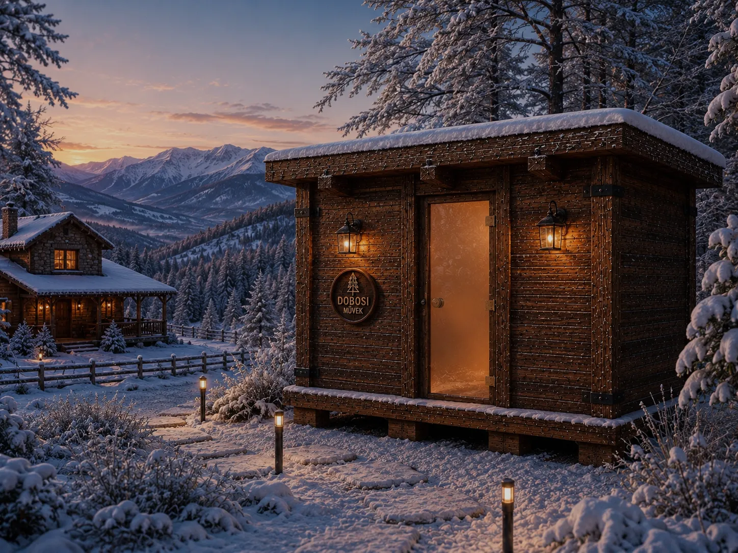 Forest Sauna 250 havas birtokon Forest Sauna prémium finn kültéri szauna Thermowood burkolattal